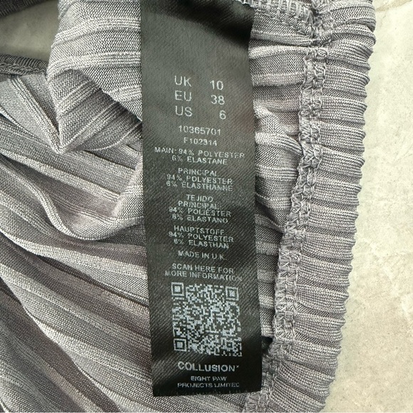 Women’s Collusion Bandeau Crop Top Spaghetti Strap Tie Front Size 6 - Picture 11 of 13